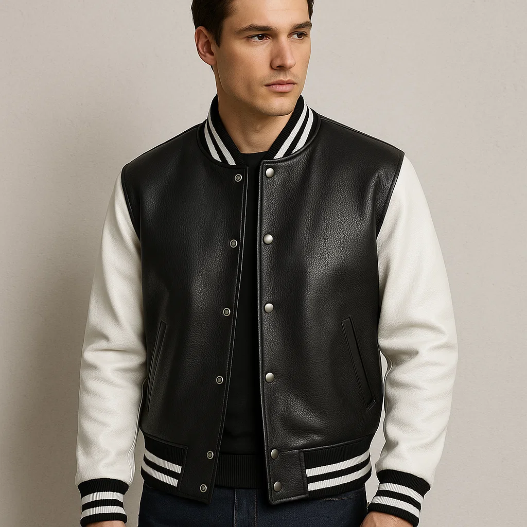 Mens-Leather-Varsity-Jackets