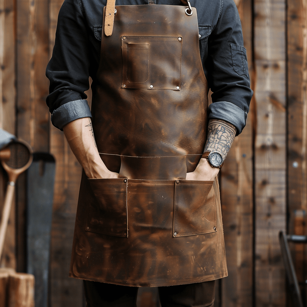 Aprons Reimagined: Function, Fashion, and the Rise of Leather Craft 2 aprons