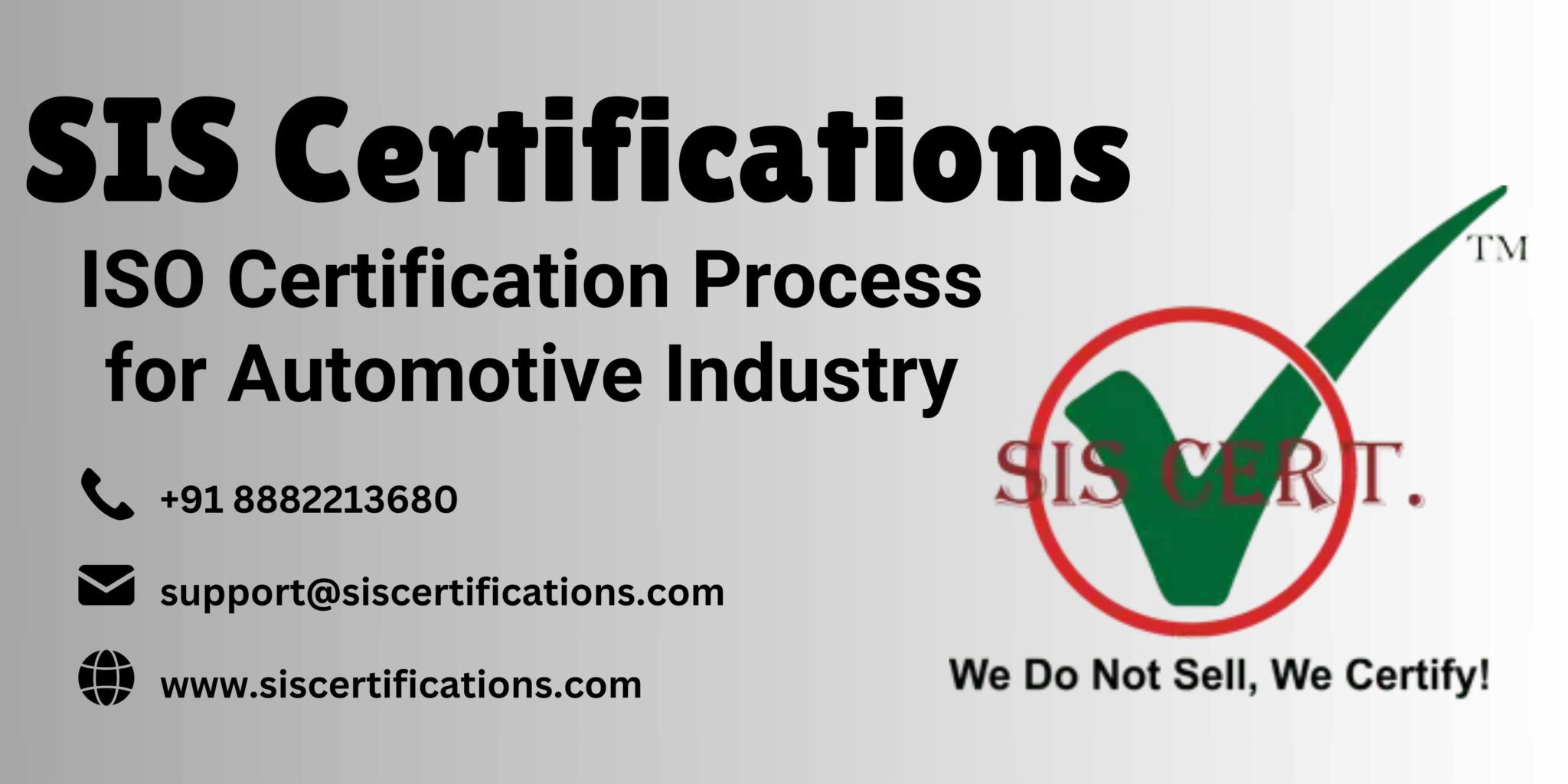 SO Certification Process for Automotive Industry