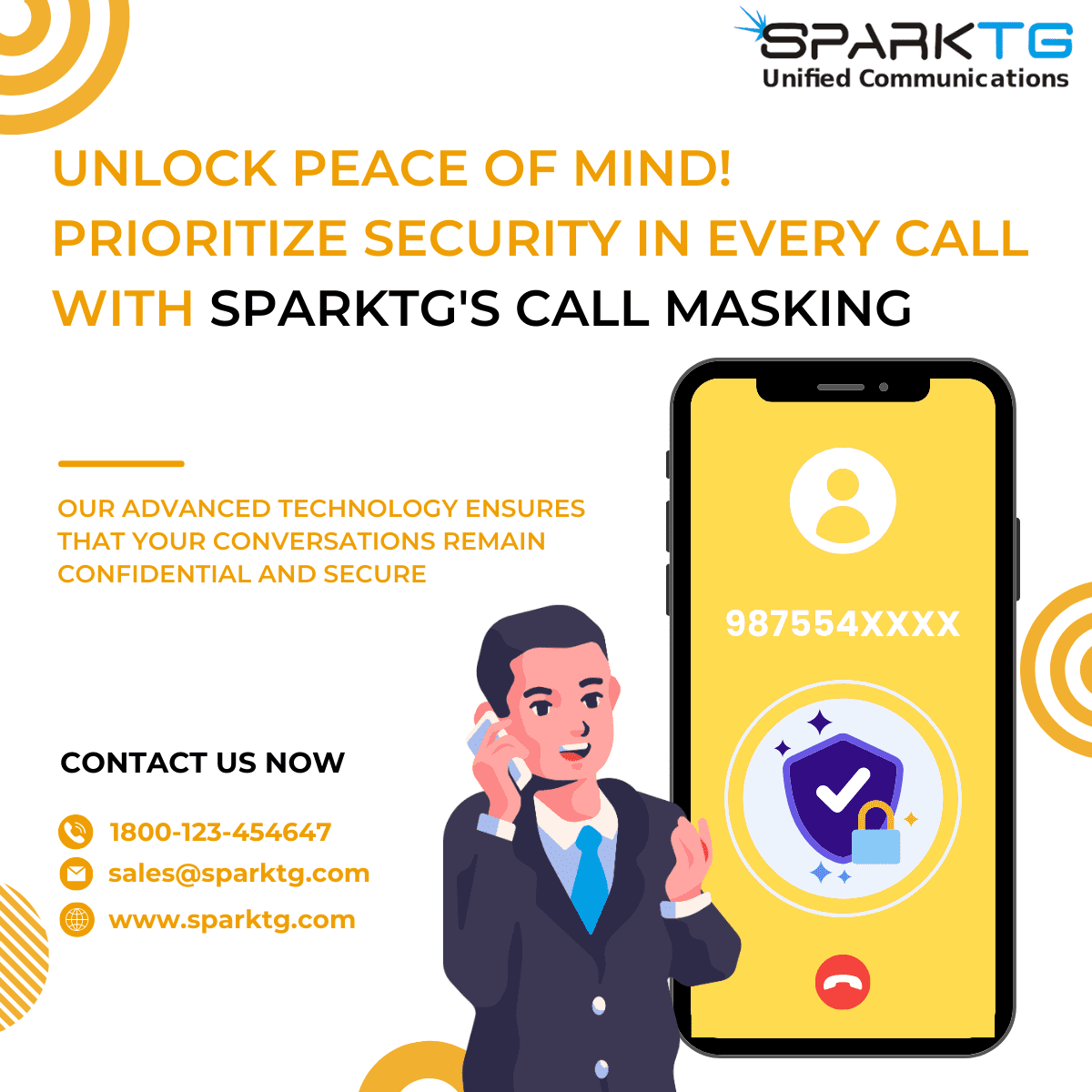 call masking solution - sparktg