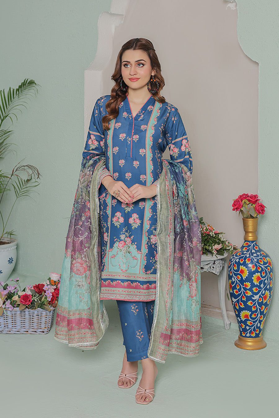 lawn 3 piece suit